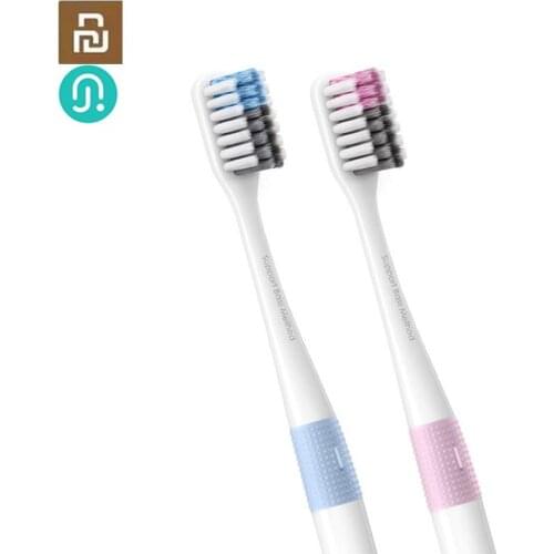 Youpin Doctor B Toothbrush Bass Method Sandwish-bedded Brush Wire 4 Colors Toothbrush fast ship