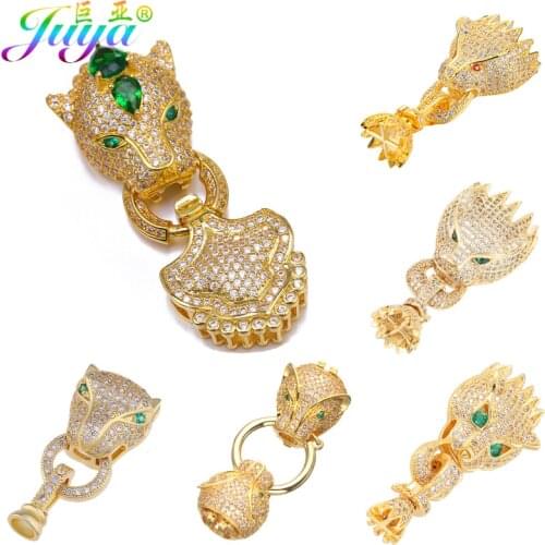 Juya DIY HandiCraft Accessories Decorative Panther Dragon Fastener Connector Clasp For Handmade Baroque Pearls Jewelry Making