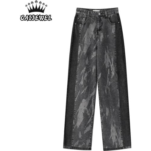 CAIJEWEL Women's Straight Jeans