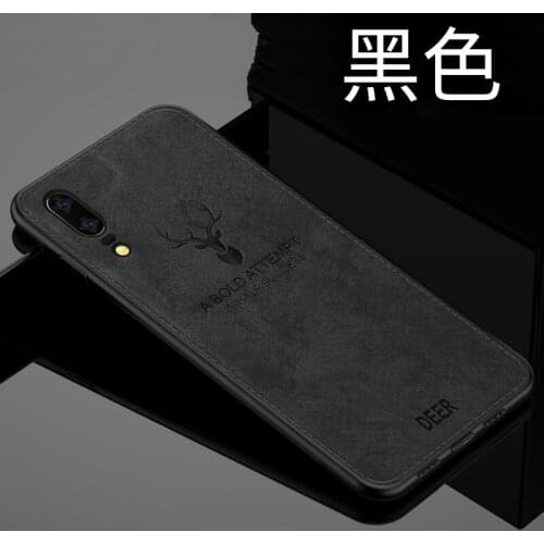 For Huawei P20 Case,Cartoon deer Vintage Fabric cloth Fitted Phone Case+Soft TPU edge full protection for huawei p20 pro cover
