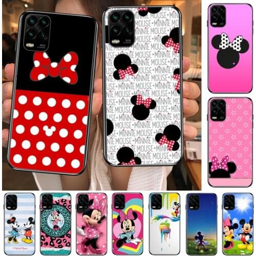 Mickey mouse cartoon i phone case cartoon Phone Case For XiaoMi Redmi Note 10 9 9S 8 7 6 5 A Pro T Y1 Black Cover Silicone Back
