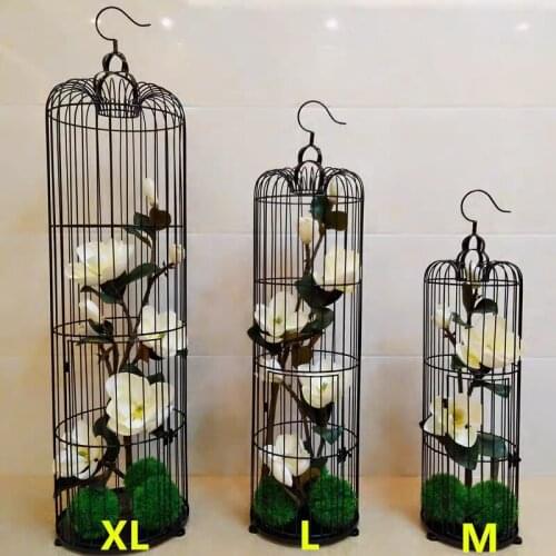 Decorative Bird Cage Wedding Party Decor Patio Bird Nests Iron Cage Bird Nesting Box Ladder Shed House
