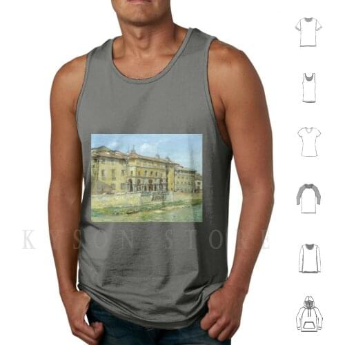 Florence By William Merritt Chase Tank Tops Vest 100% Cotton William Merritt Chase Florence American Artist