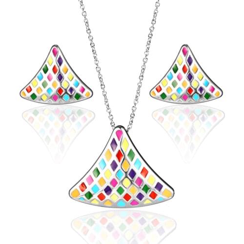 OUFEI Stainless steel Jewelry Set Necklace earring set earrings for Women Necklace Set jewellery Free Shipping