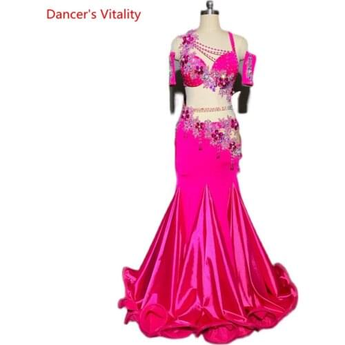Belly Dance Performance Suit Senior Bra Split Skirt for Women Belly Dancing Performance Set Customize Child Adult Dance Wear