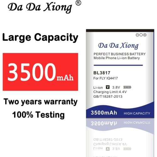 3500mAh BL3817 Li-ion Phone Battery for FLY IQ4417 Mobile phone replacement battery