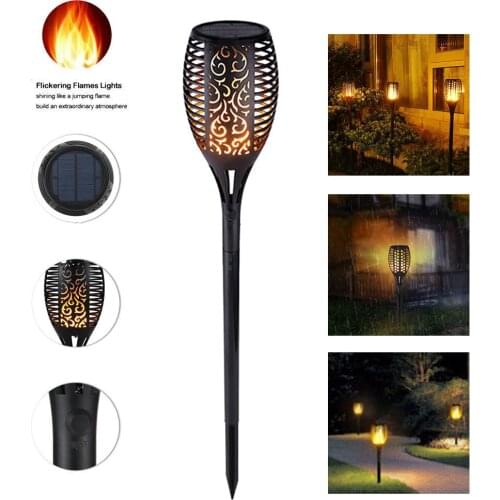 Mini 12LED solar light flame lamp torch and other dance outdoor waterproof courtyard lamp garden balcony The new listing