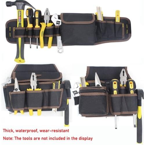 Multi-Function Tool Bag Tool Waist Bag Electrician Waist Bag Wall Bag Hanging Bag Canvas Bag Repair Thick And Wear-Resistant