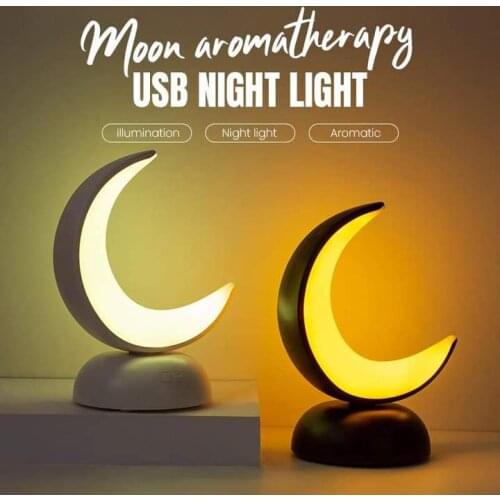 Moon aromatherapy usb night light Diffuser Aroma Essential Oil Bedroom table Night Light Home Decor Creative Gift
