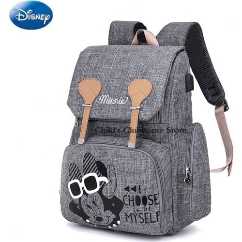 Disneys New Fashion Creative Large-capacity Waterproof Durable Durable Mummy Bag Outing Travel Multi Function