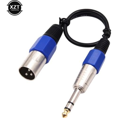 Newest 6.35mm Jack stereo Plug to 3Pin XLR Cable Male to Female audio Cable for Microphone Connector Speakers amplifiers