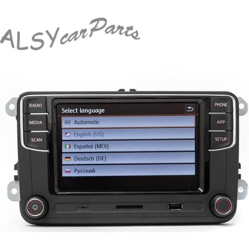 Upgrade Radio Adapter RCD330 RCD330G Plus Car Radio 19D035280 English Russian Spanish German For VW Passat B6 Tiguan Touran Polo