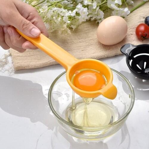 Cooking Gadgets 5-color Long-handled Plastic Egg Separator Separating Yolk And Egg White Filter Plastic Baking Gadgets