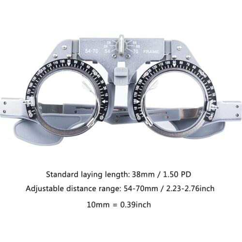 Trial Frame Pupil Distance Adjustable Optical Lens PD 54-70mm Pure Titanium 50g R9JF