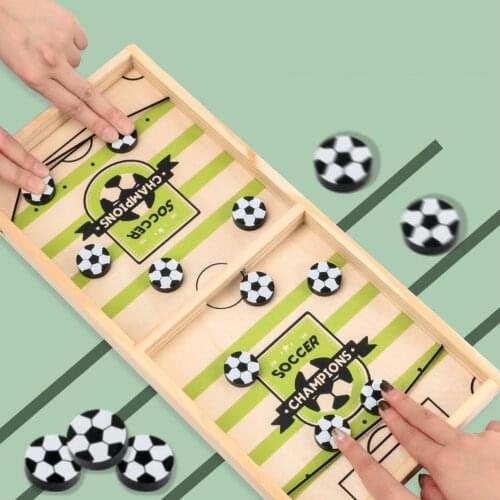 Family Foosball Game Table Parent-child Interactive Hockey Game Toy Table Board Game Sling Puck Puzzle Board Game Toys For Kids