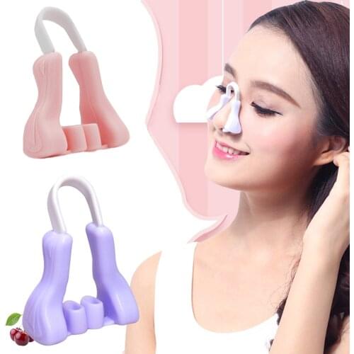 Pink/Purple 1PC Silicone Shaping Lifting Nose Up Clip Beauty Professional For Trouble Breathing portable New Fashion Nose Clips