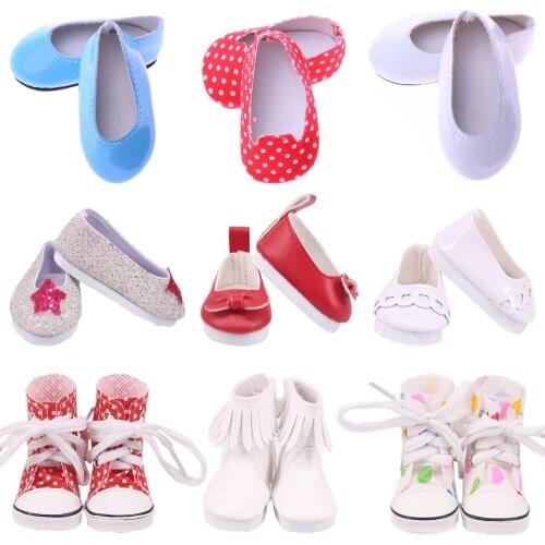 5Cm Doll Shoes Cute style For Fit 14.5 Inch Nancy American Doll& 32-34Cm Paola Reina Doll Our Generation Girl`s Toy