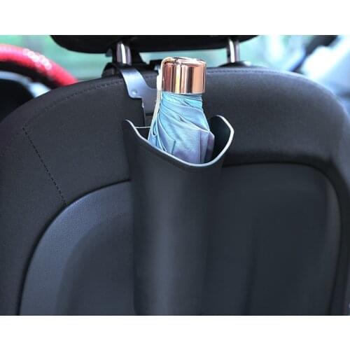 Universal Car Vehicle Back Seat Headrest Litter Trash Garbage Can Car Umbrella Bucket Hanging Back Seat Car Garbage Can