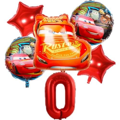 Disney Racing Car Lightning McQueen Theme balloons Baby shower Kids Birthday Wedding Party Decorations Supplies Kid Favors Gifts