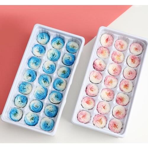 High Quality 21 Pcs/Box Austin Rose Preserved Flowers Immortal Rose 2-3CM Mothers Day Gift DIY Wedding Gift Box Level A