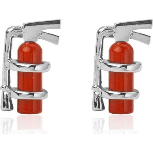 High-end mens shirt brand jewelry Cufflinks red fire extinguisher cufflinks, safety mark French shirt accessories