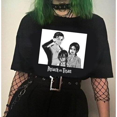 Funny Attack on Titan T Shirt Manga Eren Yeager T Shirt Clothes