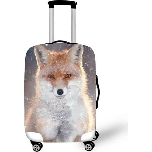 Protective covers for fox suitcases travel accessories luggage cover valise maletas voyageur copri valigia housse kofferhoes