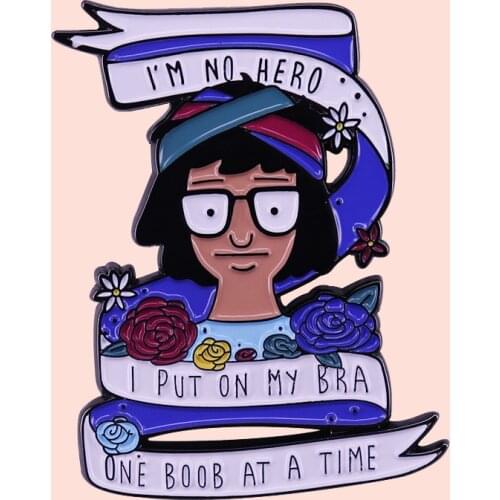 ZF2007 Cartoon Icons Style Metal Enamel Badge Buttons Brooch Anime Lovers Denim Shirt Lapel Pins