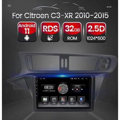 TomoStrong YC Car Radio Multimedia Player Android 11 For Citroen C3-XR C3 XR 2010-2015 GPS Navigation Carplay+Auto 4 Core BT DSP