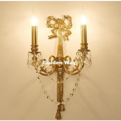 Free Shipping Modern Wall Lamp Copper Material Copper Material Wall Lights Modern Living Room Bedside New Bronze LED Wall Sconce