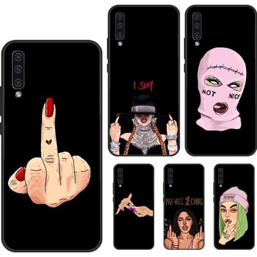 Cool Bad Girl Case For Samsung A12 A32 A42 A52 A72 A71 A51 A31 A02 S A10 A30 A40 A50 A70 A20e A21S Cover