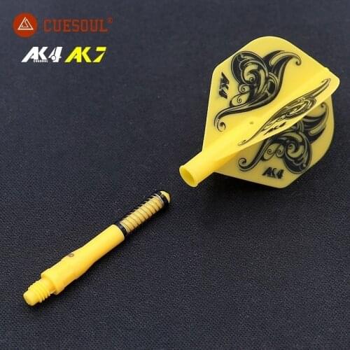 CUESOUL AK4 Dart Flights Feather Leaves With Dardos Shaft Set Standard Shape Durable Anti-fall For Professional Dartboard Games