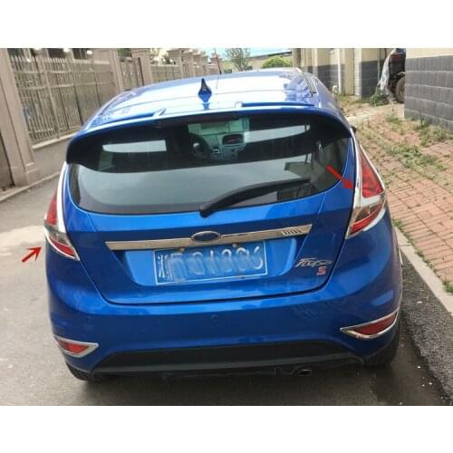For Ford Fiesta 2009-2012 High-quality ABS Chrome taillights decorative frame anti-scratch protection car accessories