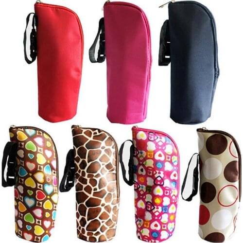 Baby Cartoon Food Feeding Cup Water Bottle Thermal Bag Keep Warm Thermol Thermos Storage Insulation Bag Cover for Baby Bottle
