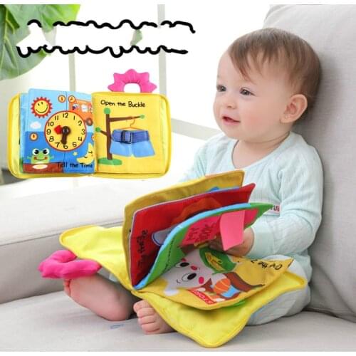 3D Baby Cloth Book Animal Developing Soft Cloth Quiet Books for 0-12 Months Kid Intelligence Toys Reading Book Education Present