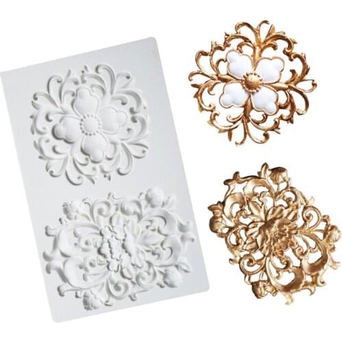 European Pattern Flower Silicone Mold Fondant Mould Cake Decorating Tools Chocolate, Gumpaste Mold, Sugarcraft ,Kitchen Gadgets