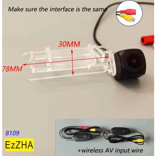 EzZHA Wireless Car CCD Rear Camera Fisheye Dynamic/ Fixed Night Vision Waterproof For Mercedes Benz Smart Fortwo / Smart ED