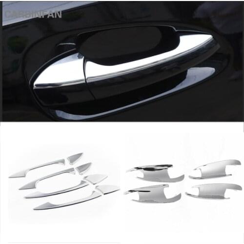 4Pcs Car Styling Chrome Car Door Handle Cover Trim Door Bowl Cover Sticker For Mercedes Benz GLK/GL/ML/C Class W204 X204 C277
