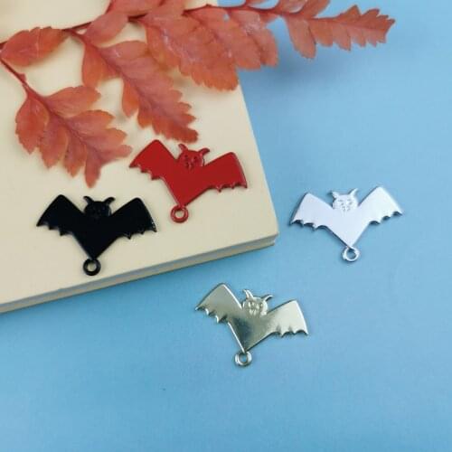 JeQue 10PCS Spray Paint electroplating Bat Trendy Alloy Sickle Charms Pendants Bracelets Findings Jewelry Making Accessory