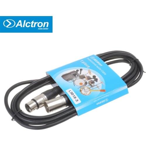 Alctron L3018 3m microphone cable audio cable line XLR line clips line