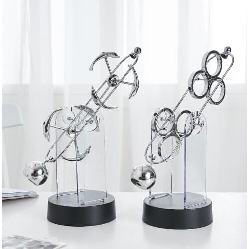 Newton Cradle Balance pendulum balls for Home Decoration Newtons pendulum newton balls Physics Pendulum Office Desk Decoration