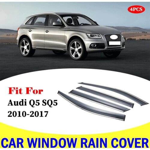 FOR Audi Q5 SQ5 2010-2017 window visor car rain shield deflectors awning trim cover exterior car-styling accessories parts