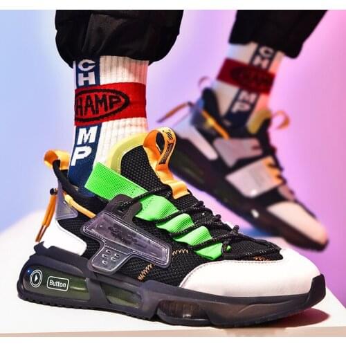 Outdoor Reflective Mens Running Shoes Fashion Breathable Sneakers Young Comfortable Casual Gym Men Sports Jogging Shoes Zapatos