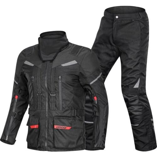 LYSCHY 2020 Autumn Winter Motorcycle Riding Jacket Coat Men coldproof Warm Full Body Protective Riding Racing Motorbike Jacket