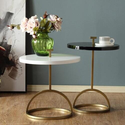 Metal wood end table combinative tea table Coffee table creative leisure area tables 2 peoples with lifting handle