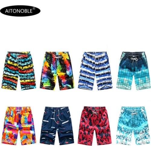 Aitonoble 2020 New Men Beach Shorts Women Beach Shorts Trunk Summer Short Pants Breathable Quick Dry Swim Shorts Surfing