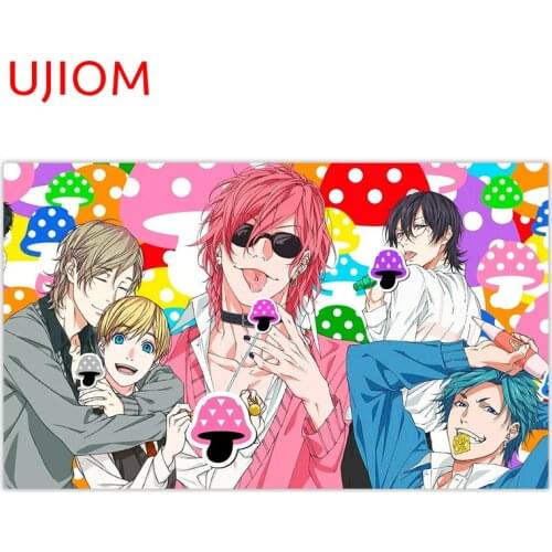 UJIOM Yarichin Club Childrens Bedroom Decor Wall Stickers Japanese Anime Bathroom Toilet Decor Poster Decals Wallpaper