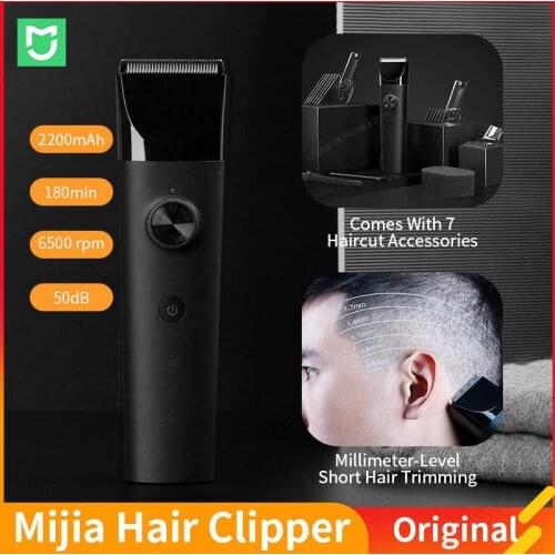 New Xiaomi Electric Hair Clippers 2000 MAh Battery IPX7 Waterproof Home Shave Artifact DIY For Mens Chipper with Type-c Charger