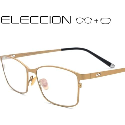 ELECCION Pure Titanium Optical Frame Women Prescription Glasses Spectacles Men 2021 New Myopia Eyeglasses with Diopters 18505