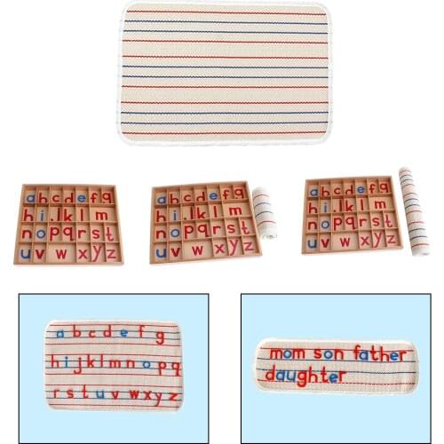 Kids Montessori Moveable Alphabet Language Kindergarten Spelling Early Educational Toys Activity